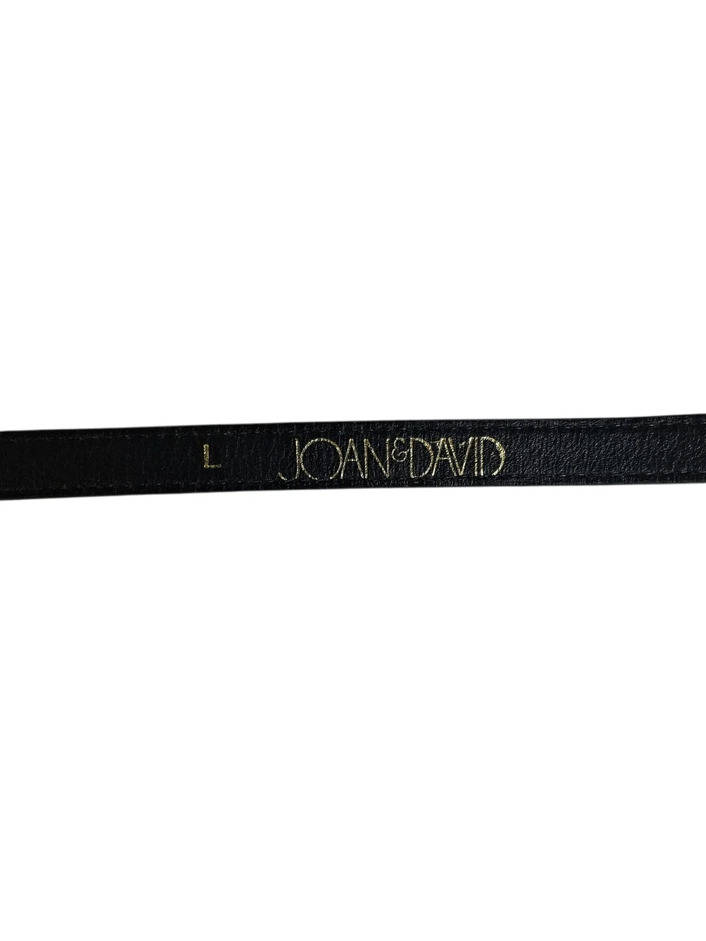 Set of 2 Wmn's Skinny Belts Joan & David Brn Alligator L & Another Line Inc Bk M